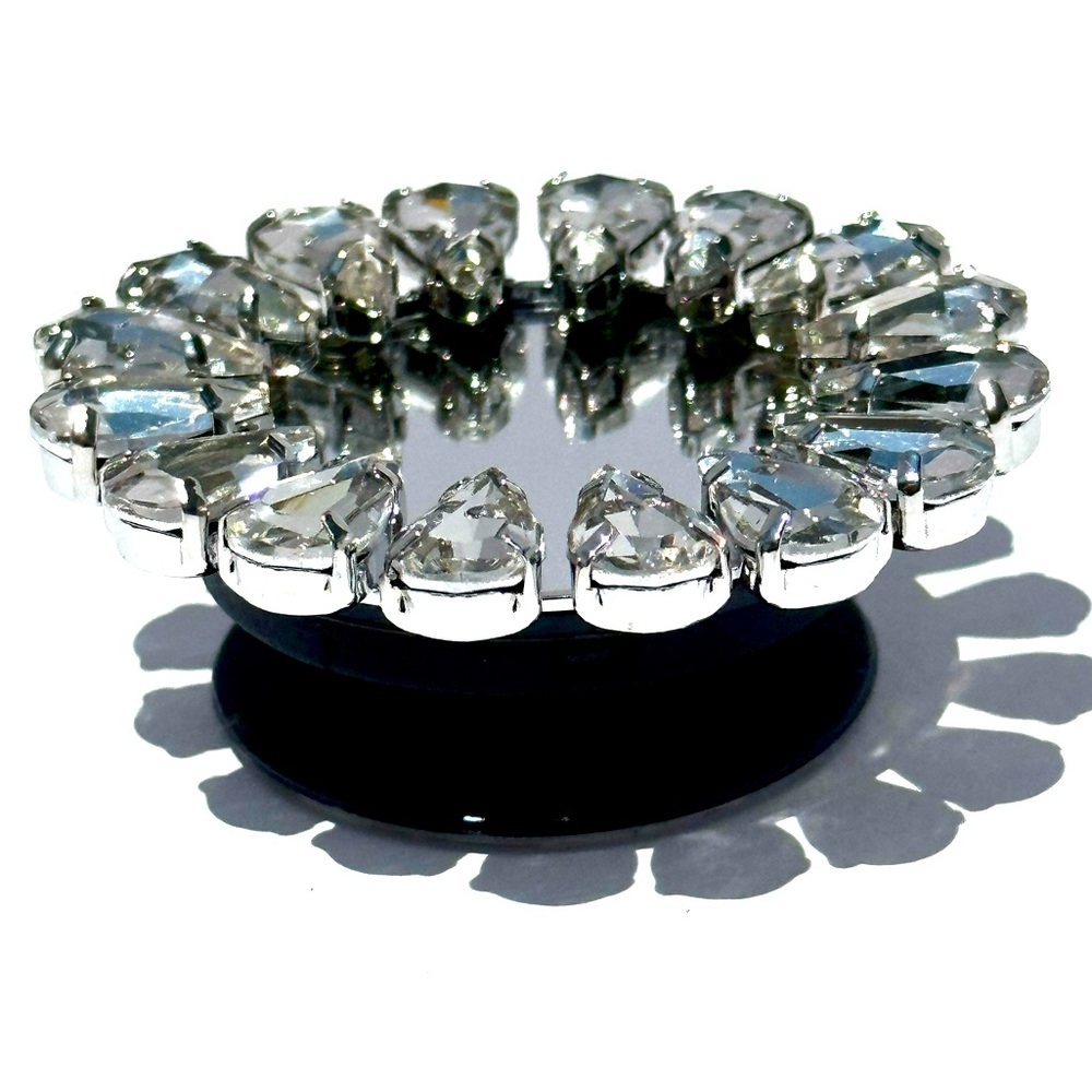 Rhinestone mirrored phone grip